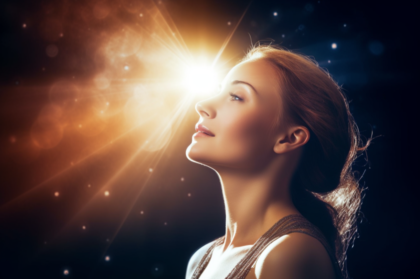 femme confiance en soi lumière